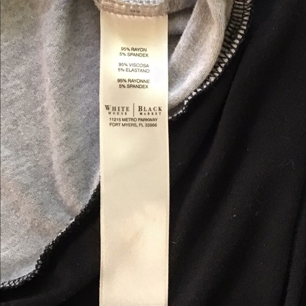 WHITE house black market 3/4 t-Shirt top M‎ - Picture 6 of 8